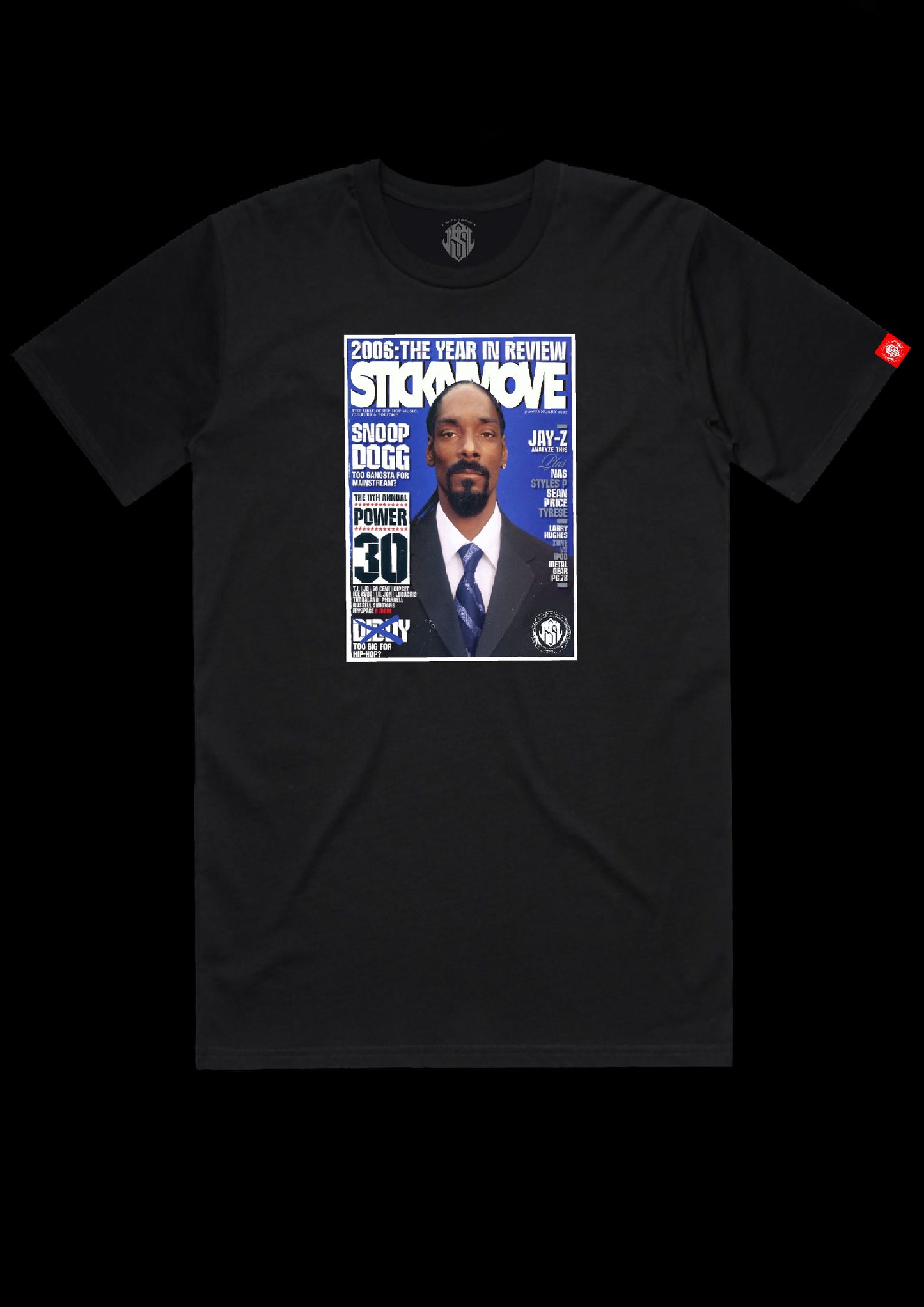 SNOOP DOGG STICKNMOVE MAGAZINE COVER TEE