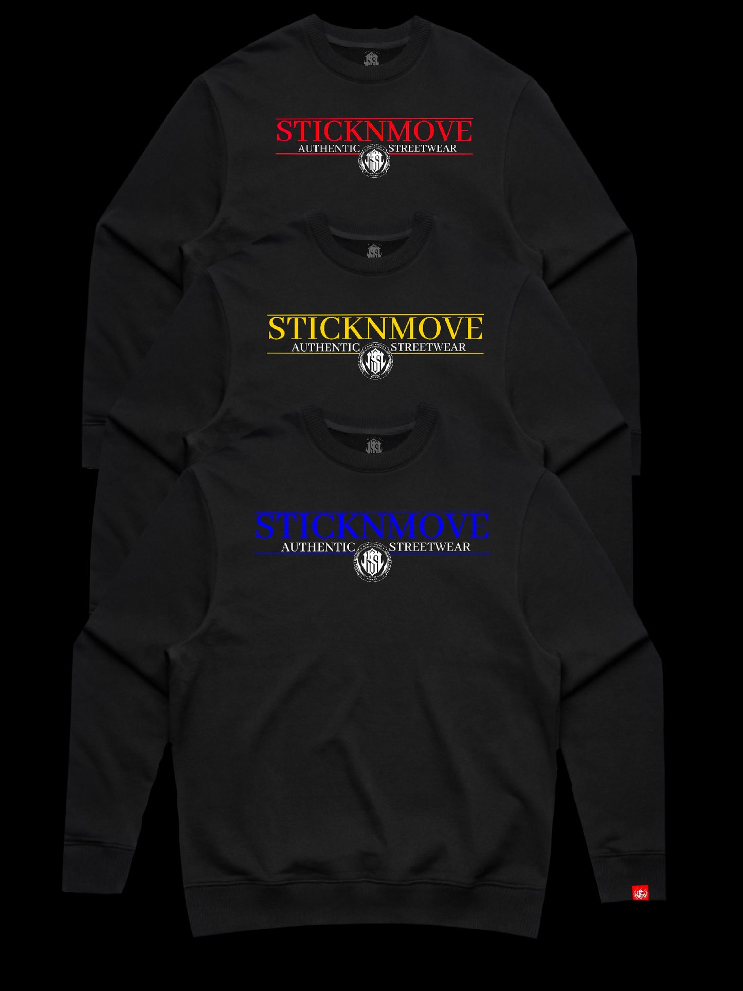 STICKNMOVE APPAREL AUTHENTIC HEAVYWEIGHT CREWNECK