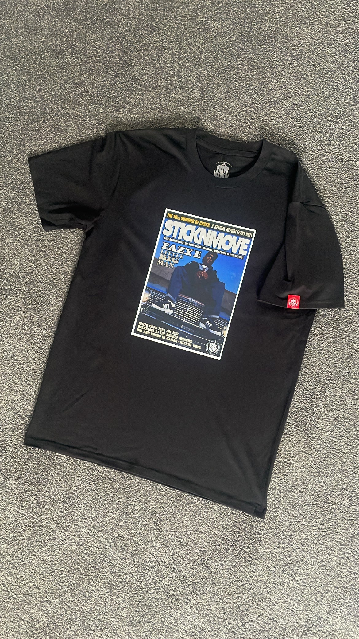 EAZY E STICKNMOVE MAGAZINE COVER TEE