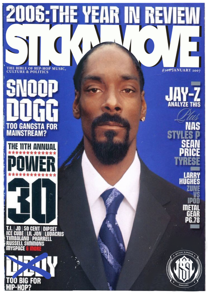SNOOP DOGG STICKNMOVE MAGAZINE COVER TEE