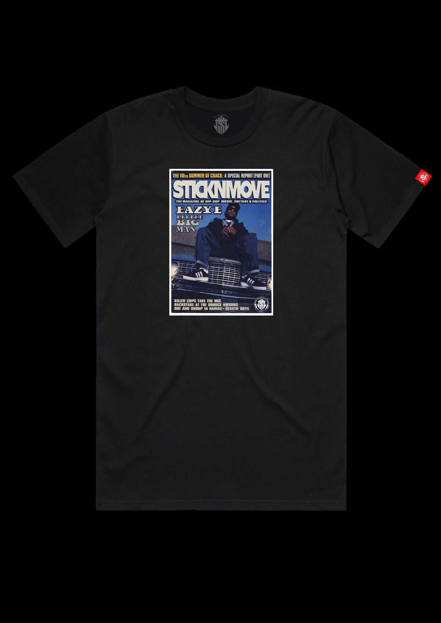 EAZY E STICKNMOVE MAGAZINE COVER TEE