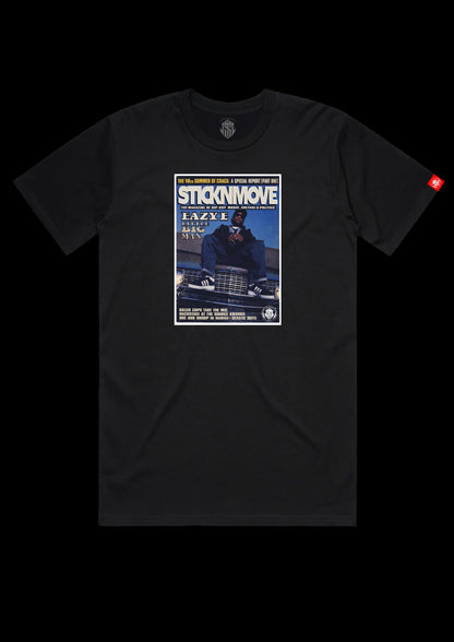 EAZY E STICKNMOVE MAGAZINE COVER TEE