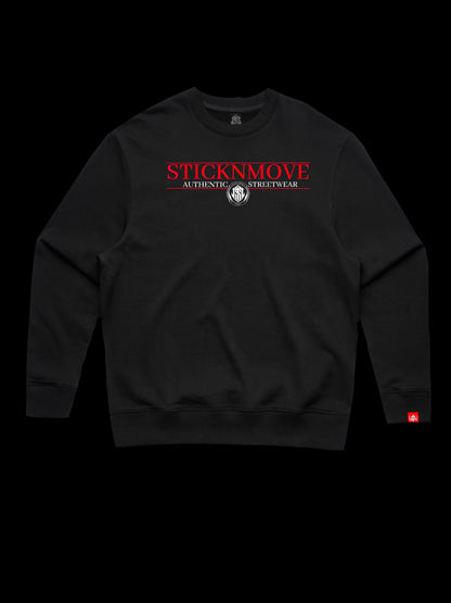 STICKNMOVE APPAREL AUTHENTIC HEAVYWEIGHT CREWNECK