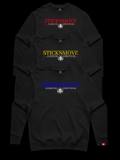 STICKNMOVE APPAREL AUTHENTIC HEAVYWEIGHT CREWNECK