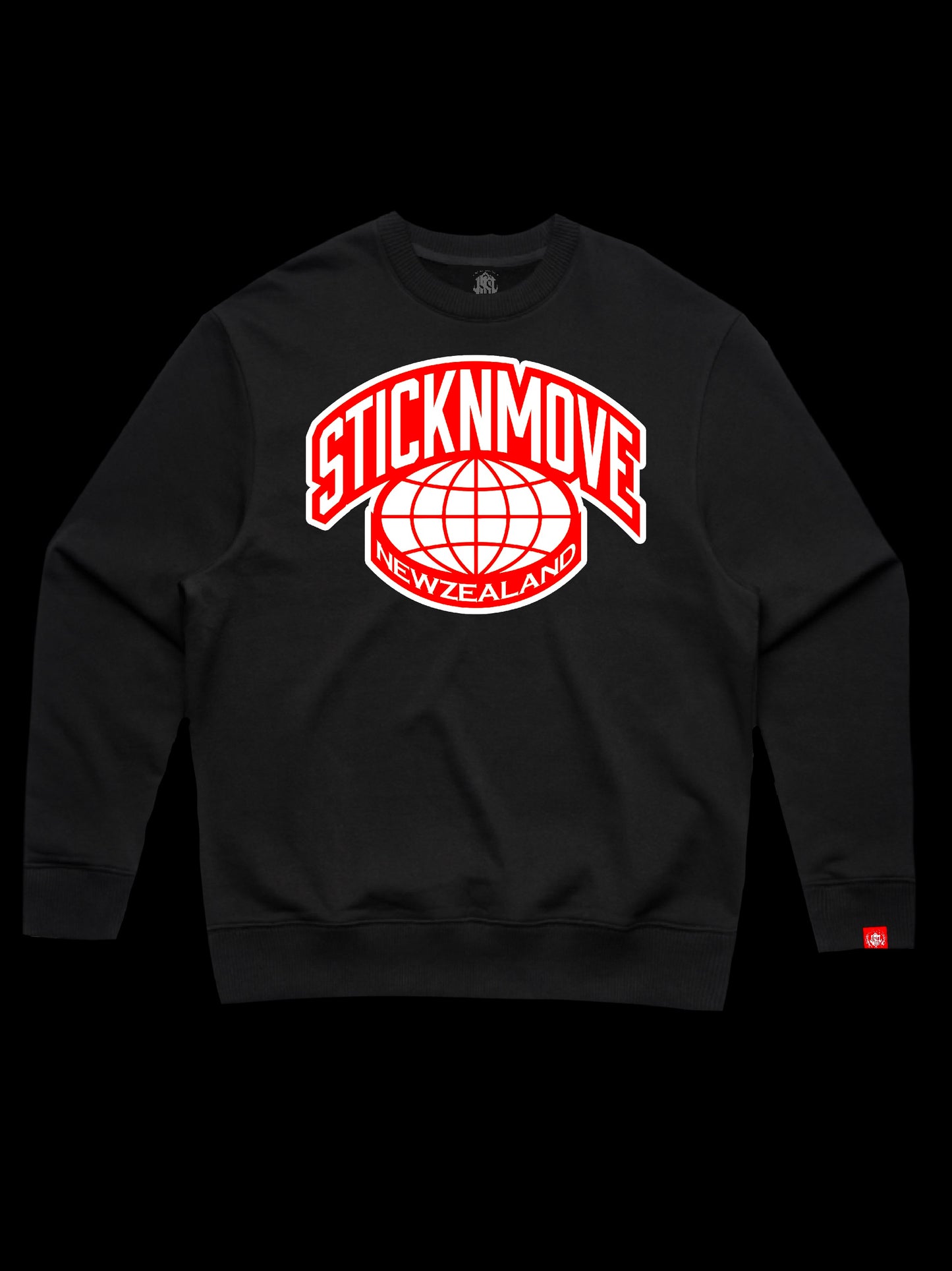 STICKNMOVE NEWZEALAND  HEAVYWEIGHT CREWNECK x3 colours