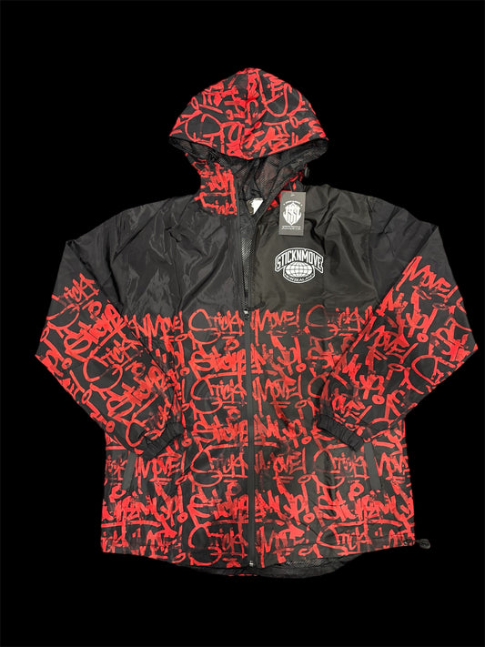 STICKNMOVE HANDSTYLE RED CAMO WINDBREAKER