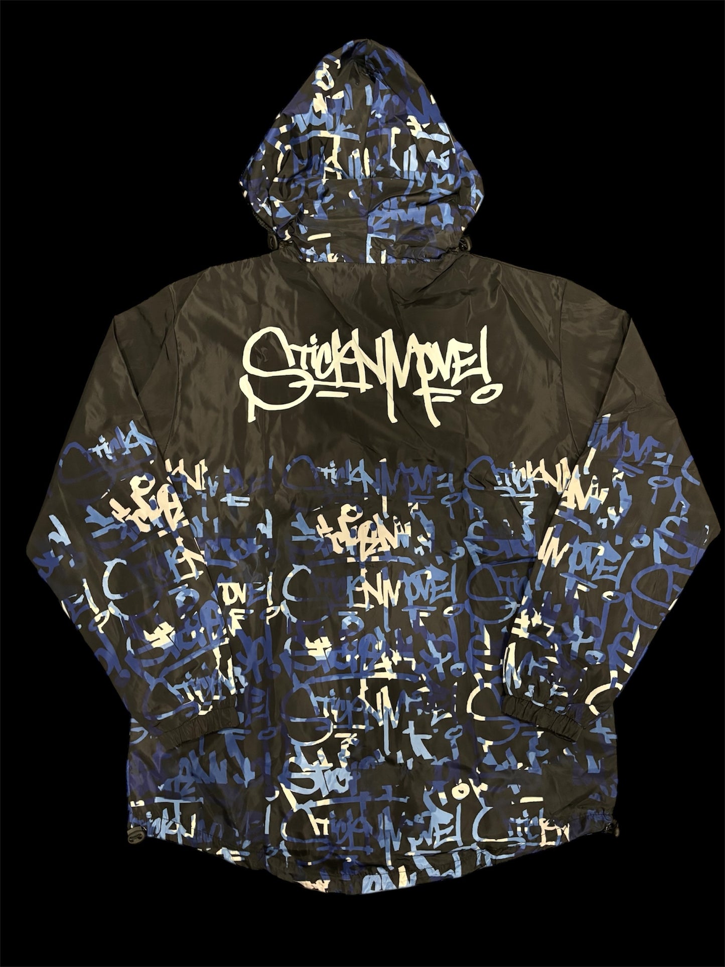 STICKNMOVE HANDSTYLE BLUE CAMO WINDBREAKER